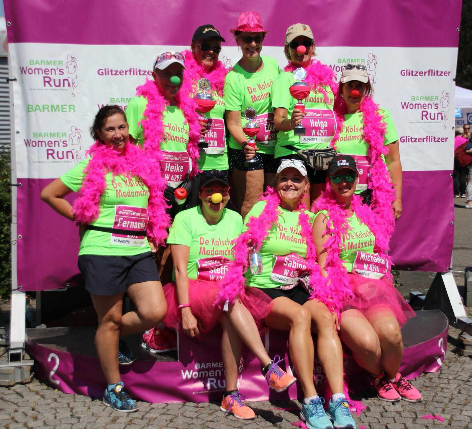 Die Youngstars und einige gestandene Madämchen beim Womans Run 2018